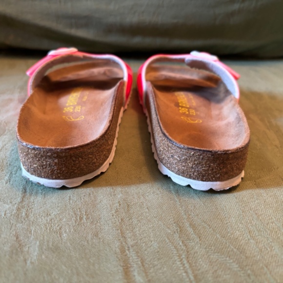 Birkenstock Women’s Vegan Madrid Neon Pink - Picture 4 of 9